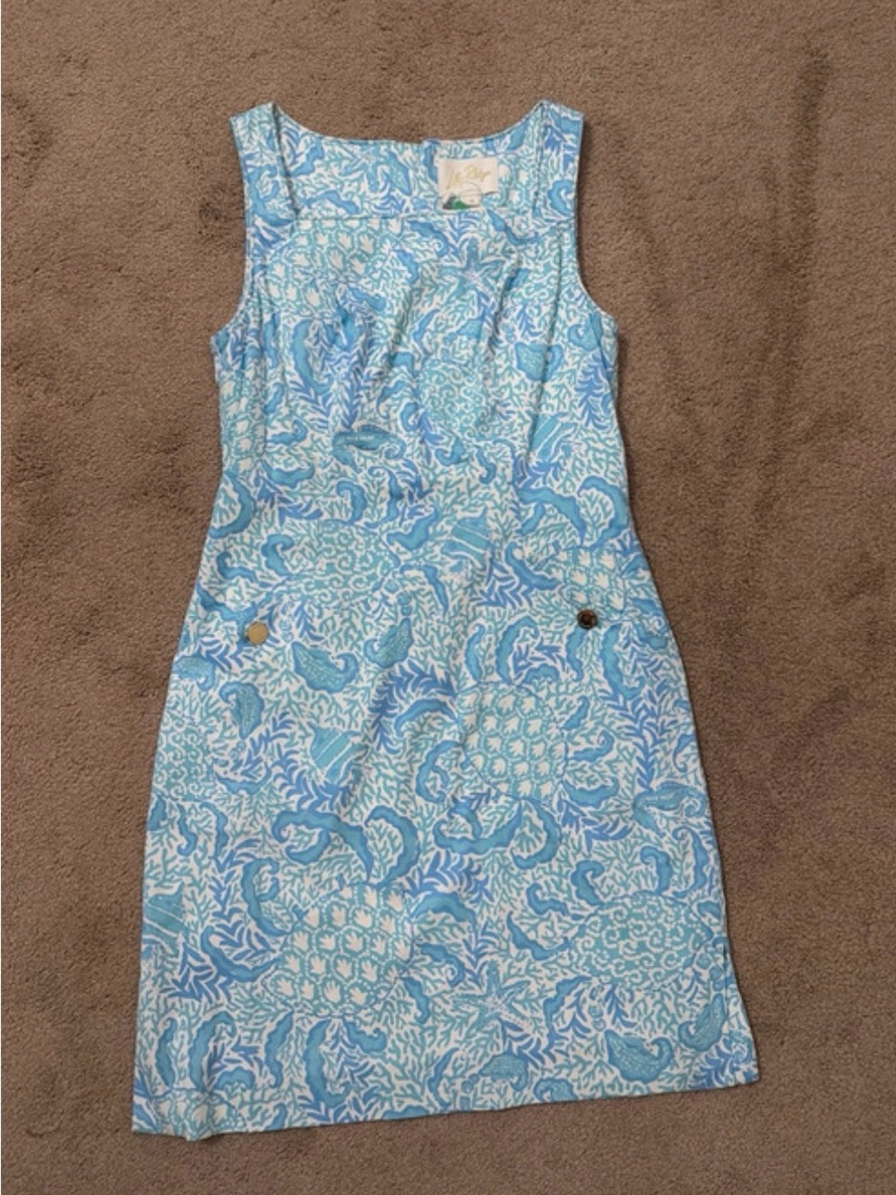 NWT Lilly Pulitzer The Lilly Shift Dress Resort White Goombay Grooves Size 0